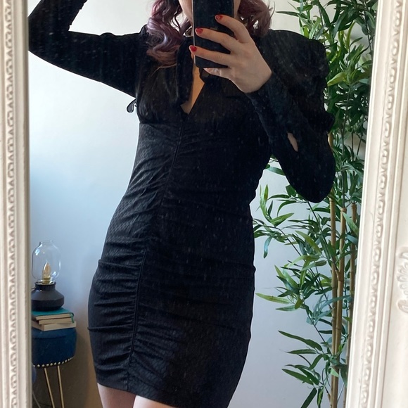 Alexis Black Mini Dress - Picture 8 of 9